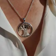 Sterling Silver 925 Medium Tree of Life Pendant