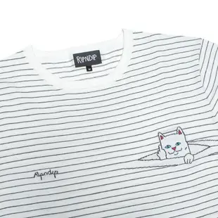 【A-KAY0】RIPNDIP PEEKING NERMAL STRIPE TEE 白【RND1620WH】