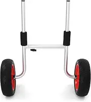 XECRDP 50KG Loading Capacity Detachable Kayak Trolley Energy-saving Two-wheeled Kayak Carrier Cart