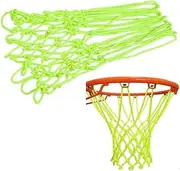 DACUAN 50CM Glow in The Dark Fluorescence Basketball Net, Heavy Duty Nylon, Green, 12 Loops, Suitable for Indoor Sports