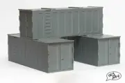 Wargaming Terrain: Shipping Container x3 | Warhammer 40K