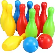 ERINGOGO Door Outdoor Boys and Girls Bowling Set Toddlers Children's Bowling Game Toys Pe Material Promotes Physical Activity
