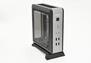 Antec ISK110-VESA ITX MB, Slim Form Factor case with External 90w PSU. 2 x USB 3.0 and 2 x USB 2.0. HD Audio. VESA Bracket 100x 100. Case Nuc ISK110-VESA