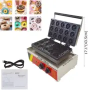 110V Commercial Nonstick 15pcs 5cm Electric Mini Donut Maker Dessert Maker