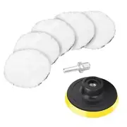 7 PCS 4 Inch Synthetic Wool Polishing Buffing Pad, Polishing Buffing Wheel