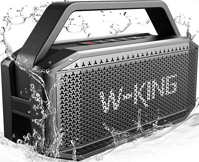 Portable Loud Bluetooth Speakers with Subwoofer, 60W(80W Peak)Outdoor Waterproof