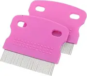ibasenice Multi-functional Baby Nit Combs Fine Tooth Hair Comb for Dandruff Removal Portable for On-the-go Parents