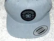 DC Shoes Cap Snapback Mens Hat Gray VC Snappy Guilder Adjustable