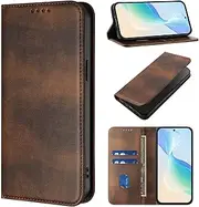 Cover Compatible with Samsung Galaxy S10e G970F,[PU Leather+Shell] Compatible with Samsung Galaxy S10e G970F Flip Stand Magnetic Closure Card Slot Wallet Brown