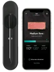 Yummly Smart Meat Thermometer with Wireless Bluetooth Connectivity (Black)