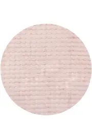 Bubble Blush Round - Machine Washable Rug