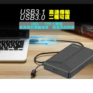 【JSJ】加厚硬碟外接盒 15mm 2.5吋硬碟外接盒 SSD SATA外接盒 USB3.1 (8.6折)