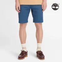 在飛比找momo購物網優惠-【Timberland】男款深藍色府綢卡其短褲(A5U2K2