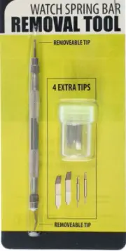 Professional Watch Spring Bar Tool Set w/ Replaceable Tips (4 Extra Pins) JT6203