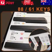 Removable Piano Keyboard Note Labels Reusable Silicone Stickers 88 / 61 Keys AU