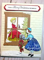 4 Stampin Up Christmas In The Making Lovely As A Tree Vintage Ladies Card Kit