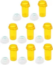 ERINGOGO 10pcs Portable Travel Pill Organizer Case Medicine Bottles for Pills Liquid and Powder Storage Compact and Lightweight Design for Easy Carrying