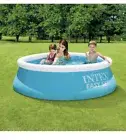 Intex 6ft x 20in Easy Set Inflatable Round Backyard Swimming Pool & Pump, Blue