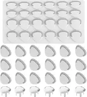 24pcs Outlet Plug Covers Upgraded - Baby Safety Plug Covers Insulation Socket Cap Child Proof Electrical Protector Against Shocks Guards (White)