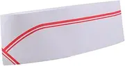 [VALICLUD] Lightweight Paper Chef Hats 50pcs Disposable Chef Cap for Bakers Cooks Red