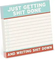 1-Count Knock Knock Getting Shit Done Large Sticky Notes (4 x 4-inches)