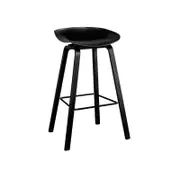 Modern Furniture NORTE 47x82cm Bar Stool Powder Coated Metal - Black
