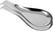 KOMBIUDA 2pcs Stainless Steel Spoon Rest Wear-Resistant Scoop Holder for Kitchen Utensils Elegant Table Decor Compact Design for Spoons Forks and Chopsticks