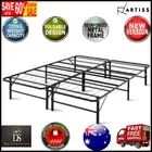 Artiss Bed Base Metal Bed Frame Foldable Bed Platform Single Double Size Black