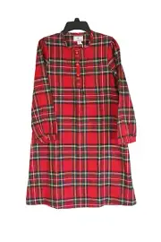 Petite Plume Beatrice Nightgown sz 10 Girls NEW Imperial Tartan Plaid Pjs red