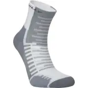 Hilly Active Anklet Running Socks White Cushioned Sports Training Run Jogging