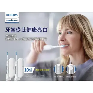 PHILIPS 飛利浦 充電式智能音波牙刷 電動牙刷 2入組 HX7533 【福利品】