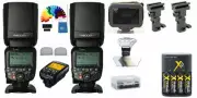 Yongnuo YN600EX-RT II Wireless Flash Speedlite PRO KIT 2PCS + YN-E3-RT II triger