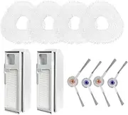 Robot Sweeper Spare Parts Kits. Compatible for Narwal J4 Lite Robot Vacuum Cleaner Replacement Accessories Parts Spin Side Brush Mop Cloths Pad Rag Spare Part.