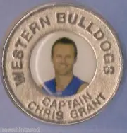 #VV. WESTERN BULLDOGS 2004 AFL CAPTAINS MEDALLION - CHRIS GRANT