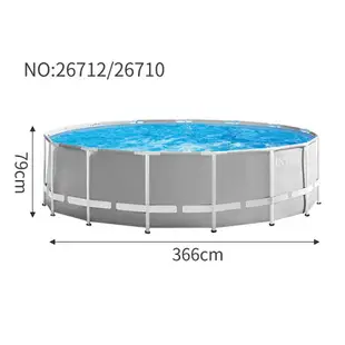 大型家庭圓形支架游泳池 成人別墅加高加厚游泳池 快速出貨