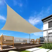 8'x12' Curved Shade Sail Patio Outdoor UV Block Rectangle Sun Canopy Cover Beige