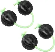 GOOHOCHY 1 Pair Egg Shaker Musical Instrument Adult Small Instruments for Adults Musical Shakers Tar Musical Instrument Foot Tambourine Percussion Wood Rhythm Sticks Canvas Black