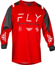 Fly Racing F-16 2024 Motocross Jersey, grey-red, Size XL for Men Grey Red
