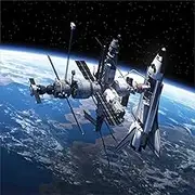 Siwacline Outer Space 5D DIY Diamond Painting Kits for Adults, Space Shuttle Station View Cosmonaut Adventure Myst Globe Orbit Off Diamond Painting Accessories by Numbers Full Drill, 16x16 Inch