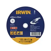 IRWIN 180 x 22mm 60 Grit Fibre Disc - 3 Pack