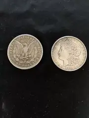 Split Coin Magic . Real Silver Morgan Dollar Split Coin Trick .