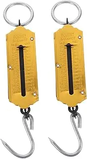 [ARTSEWPLY] 2pcs Portable Hanging Scale Handheld Luggage Tool Hook for Home Travel Fishing Mechanical Design for Easy Weighing