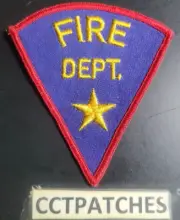 FIRE DEPARTMENT TRIANGLE STAR (UNKNOWN) PATCH