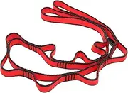 YARNOW Sling Yoga Stretching Strap Exercise Band Durable Fitness Band Climbing Accessories Stretch Strap Outdoor Supply Multi-function Workout Band Gym Supply High Strength Polyester Red