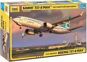 [Zvezda] 7026 Other License 500787026-1:144 Boeing 737-8 MAX, Standing Model Building, Hobby, Crafts, Plastic Construction Kit, Unvarnished