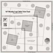 Creative Grids 10in Wonky Log Cabin Trim Tool CGRJAW13