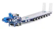 Drake 7x8 Steerable Trailer - Metallic Blue Drake 1:50 Scale Model #ZT09076 New