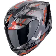 EXO-391 Clutter Black Grey Red Full Face Helmet