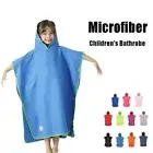 Hooded Beach Poncho Towels Microfiber Surf Poncho Child Swimming Towels Kids