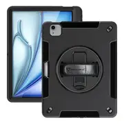 Armor-X (RIN Series) RainProof Military Grade Rugged Tablet Case With Hand Strap , Shoulder Strap & Kick-Stand for iPad Air 11" M3 / M2 Only [RIN-iPad-A5-SX]